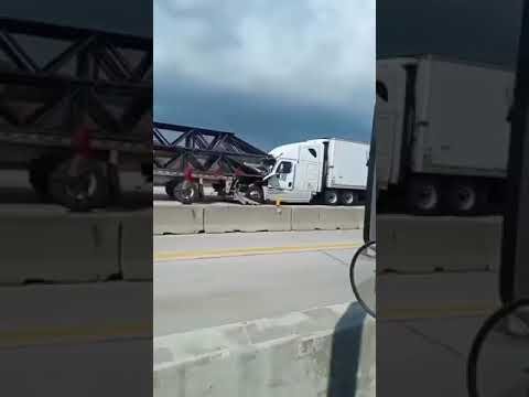 100% of all Big Rig Crashes involve ol Swifty Swift. Can you spot the swift truck in this pile-up?