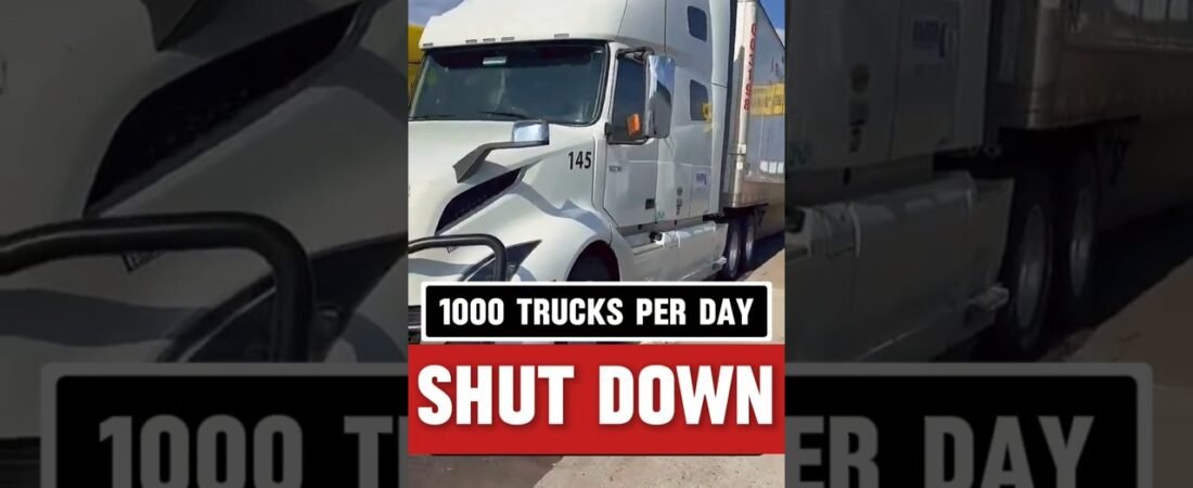 1000+ SEMI TRUCKS SHUT DOWN EACH DAY BY THE HIGHWAY PATROL. COMPLETELY OUT OF SERVICE.