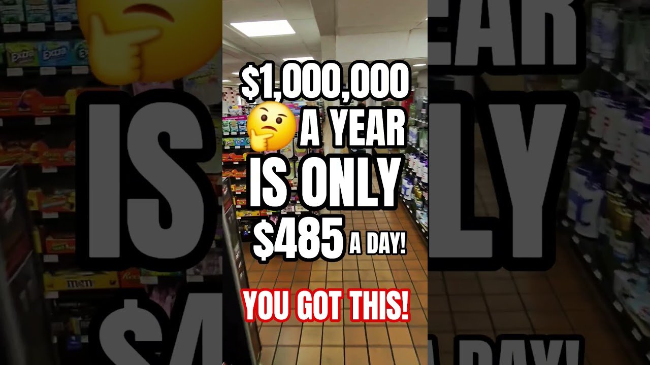 $1,000,000 A YEAR IS ONLY $485 PER DAY! YOU GOT THIS, DRIVER!