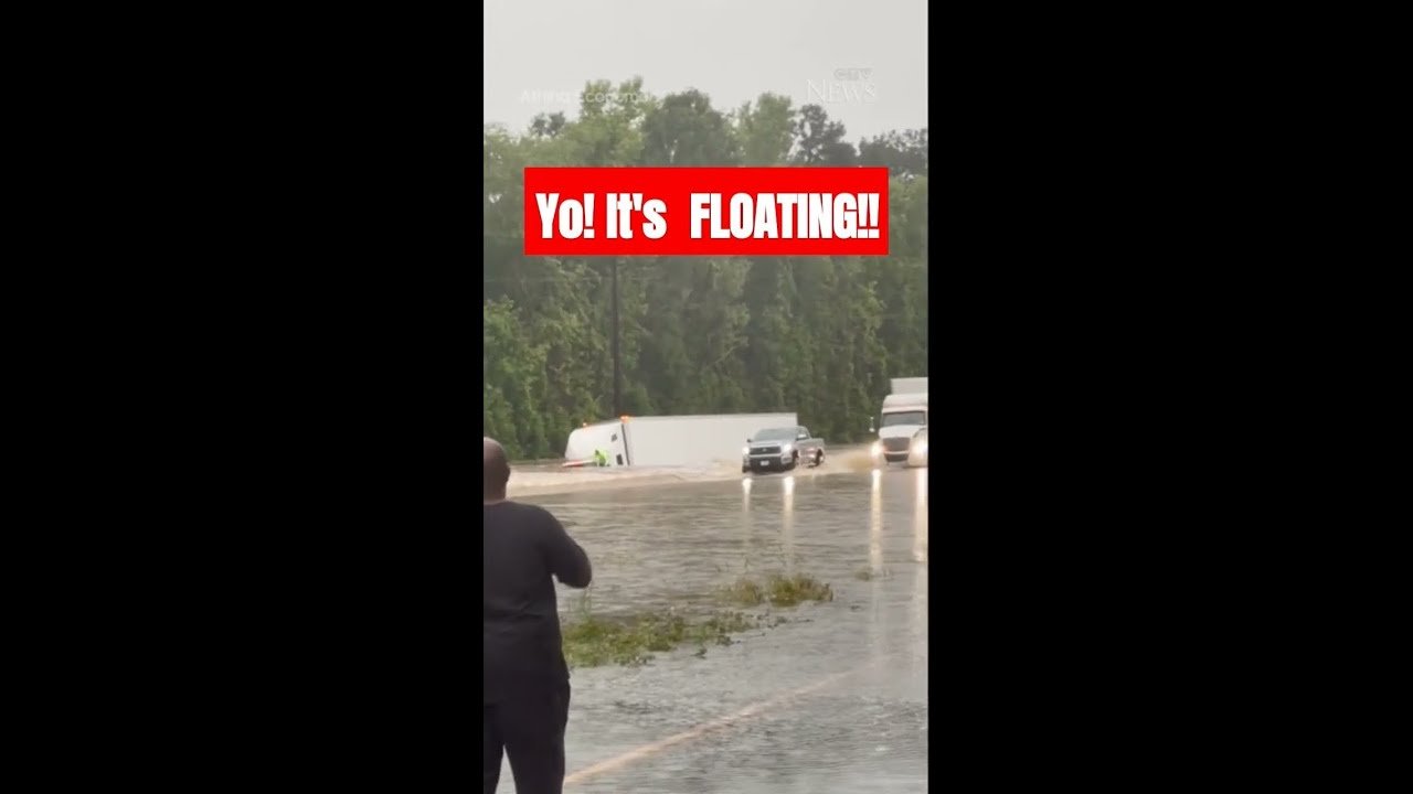 Driver, Your Truck is FLOATING AWAY!! Use your Flip Flops to help you Swim To Safety! You’re Fired!