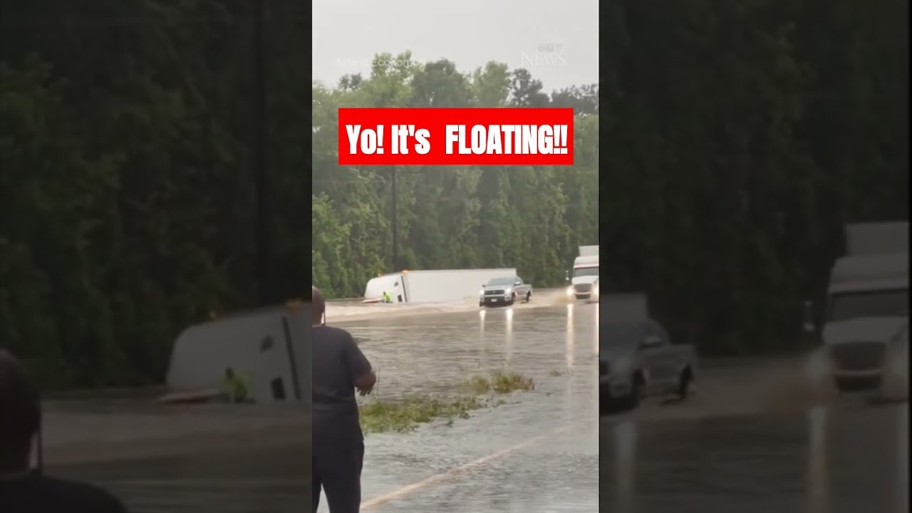 Driver, Your Truck is FLOATING AWAY!! Use your Flip Flops to help you Swim To Safety! You’re Fired!