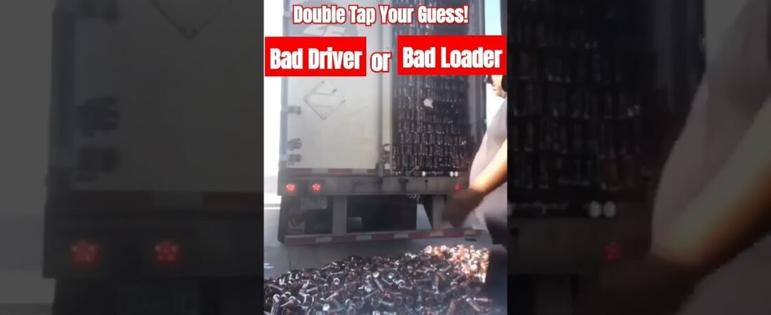 BAD DRIVER or BAD LOADER? Tell us what you think caused this horrible mess in the dock?