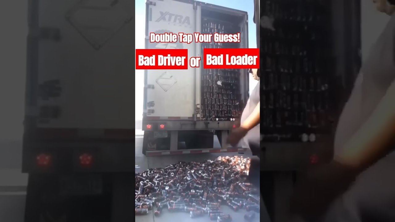 BAD DRIVER or BAD LOADER? Tell us what you think caused this horrible mess in the dock?