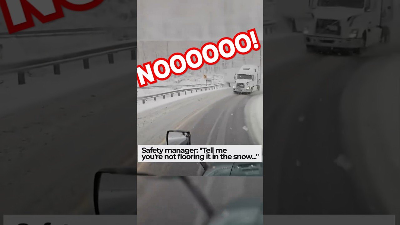 They don’t love you! Truckers have to keep their heads on a swivel!