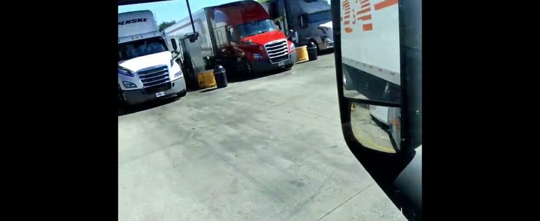 Trucker shows you how to find that perfect parking spot at the Truck Stop. This driver knows!(2)