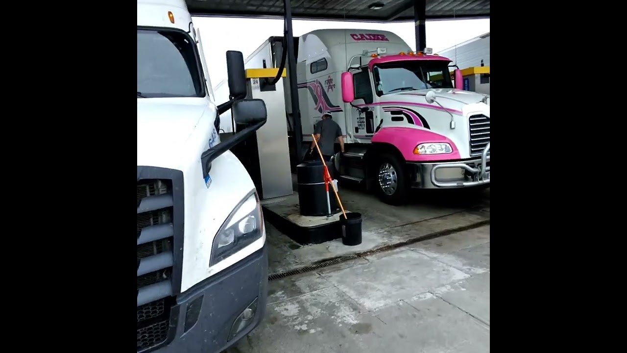 Walking through a Truck Stop can be scary but you’ll be safe with this trucking showing you the way.