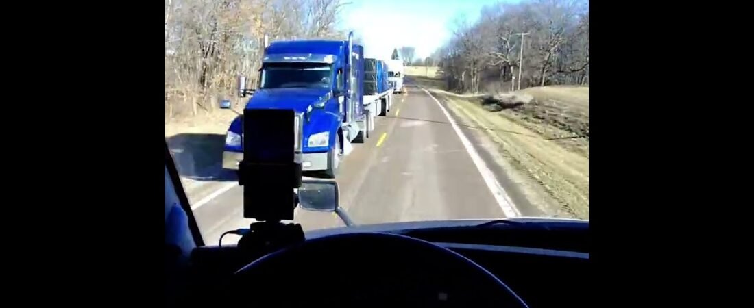 The SCARIEST DETOUR in America!! Trucker almost crashes over and over, trying to survive this road.
