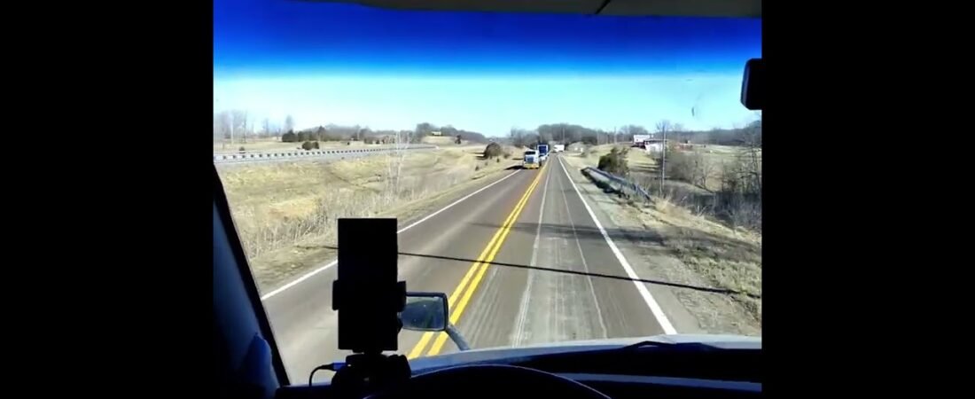 The SCARIEST DETOUR in America!! Trucker almost crashes over and over, trying to survive this road.