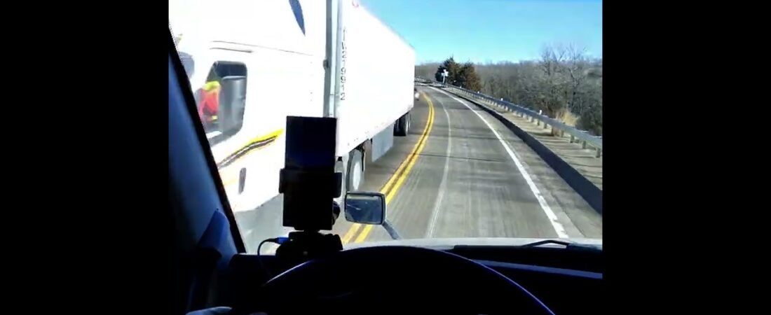 The SCARIEST DETOUR in America!! Trucker almost crashes over and over, trying to survive this road.