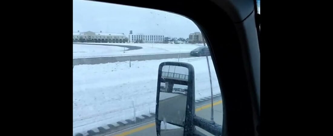 White Knuckle Driving during a Winter BLIZZARD in a Big Rig Semi Truck. 10 hours of Terror await.