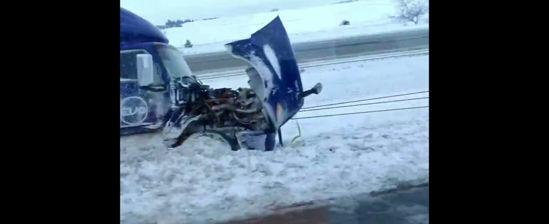 This is the Aftermath left by the BLIZZARD that took 100’s of lives this week. Truckers Are Hero’s.
