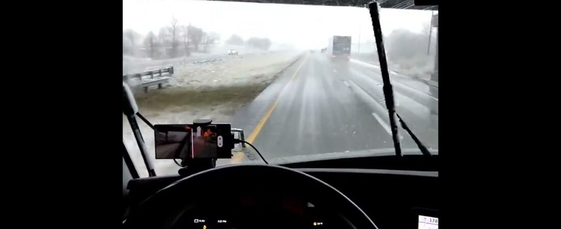 White Knuckle Driving during a Winter BLIZZARD in a Big Rig Semi Truck. 10 hours of Terror await you