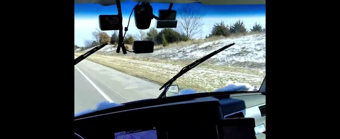 POV ASMR Inside of a Real Semi Truck Driving around town working hard to feed his family. (4)