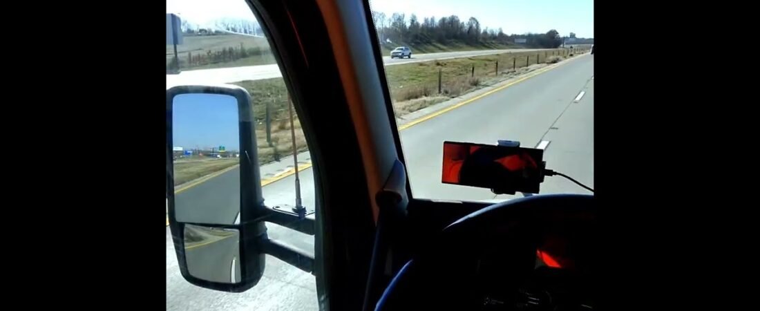 POV ASMR Inside of a Real Semi Truck Driving down the highway fully loaded at full speed. (3)