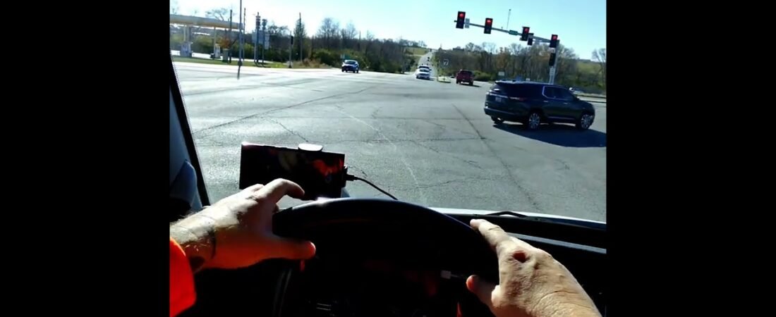 POV ASMR Inside of a Real Semi Truck Driving down the highway fully loaded at full speed. (5)