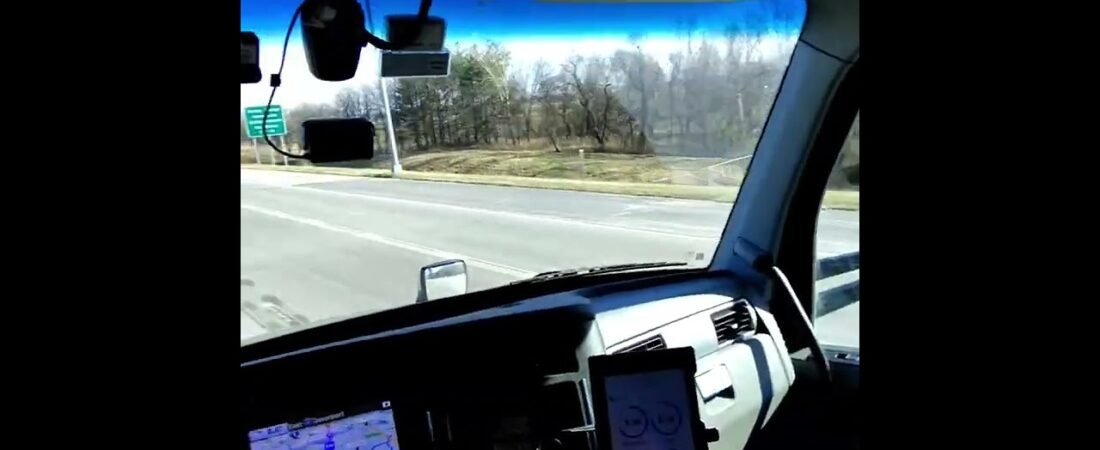 POV ASMR Inside of a Real Semi Truck Driving down the highway fully loaded at full speed. (2)