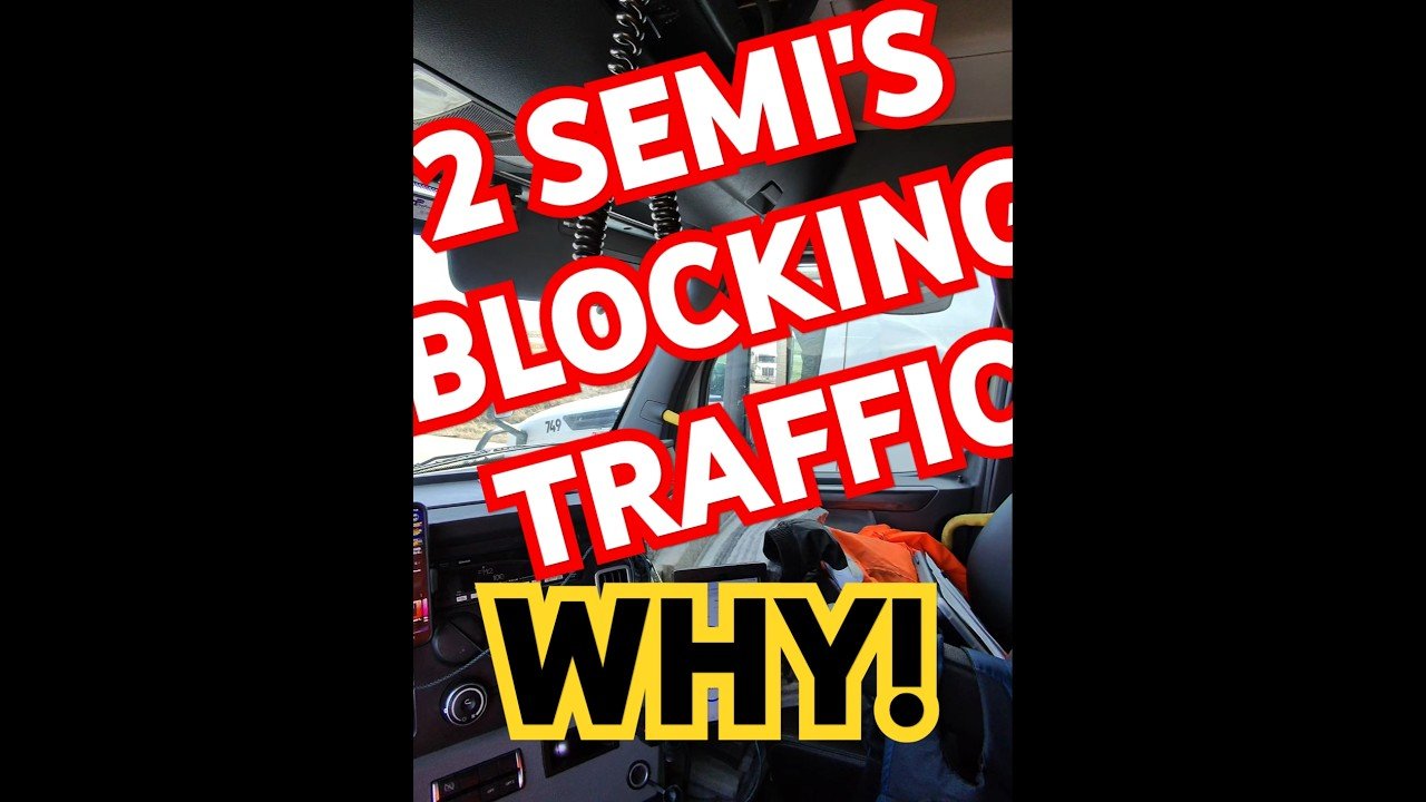 2 Semi Trucks do a Rolling Road Block to regulate traffic. Is this safe?