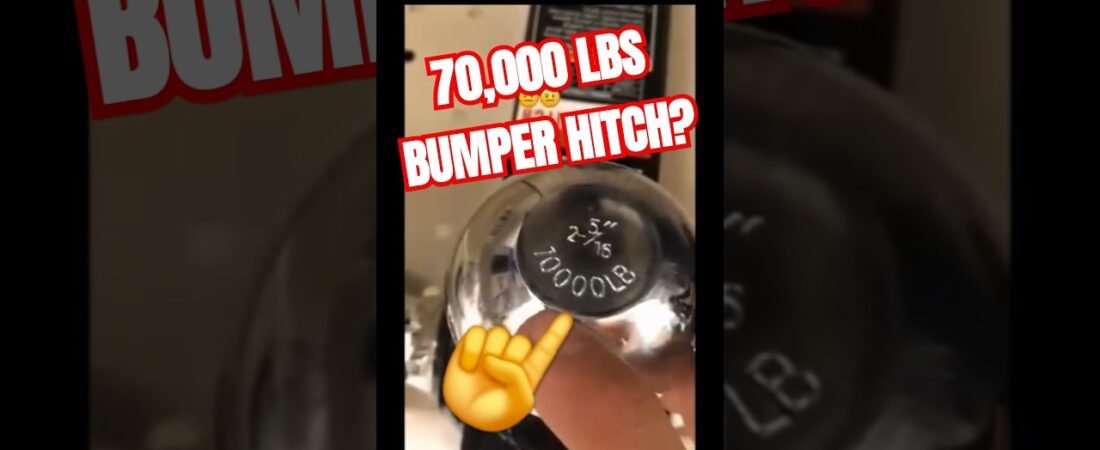 70,000 LBS Bumper hitch means NO  MORE CDL NEEDED.