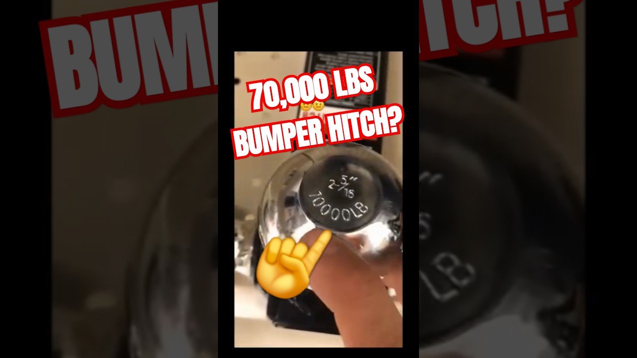70,000 LBS Bumper hitch means NO  MORE CDL NEEDED.