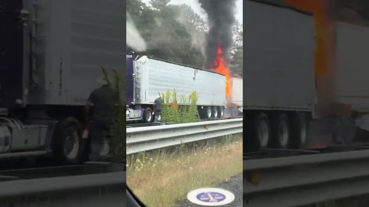 ANTIFA is burning down Semi Trucks on the highways! This is so scary and dangerous.