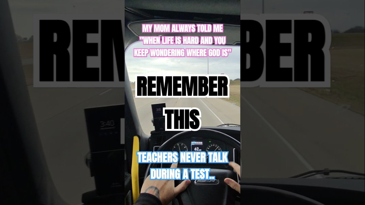 Advice from a Trucker. A REAL MAN with good advice will get you through the new year.