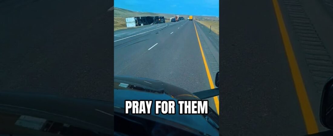 All we can do is pray for the truckers involved in this highway crash.