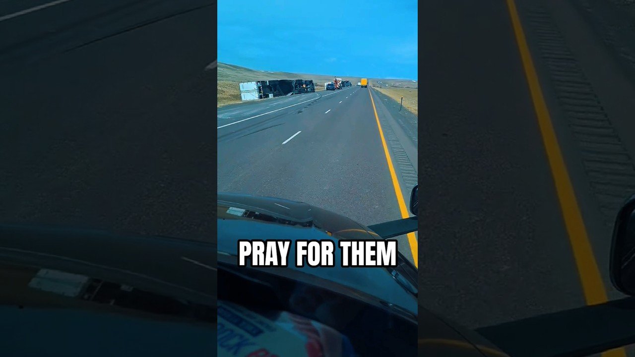 All we can do is pray for the truckers involved in this highway crash.