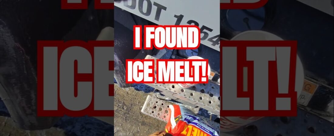 Am I using ICE MELT correctly? Will this work to help me get on the road?