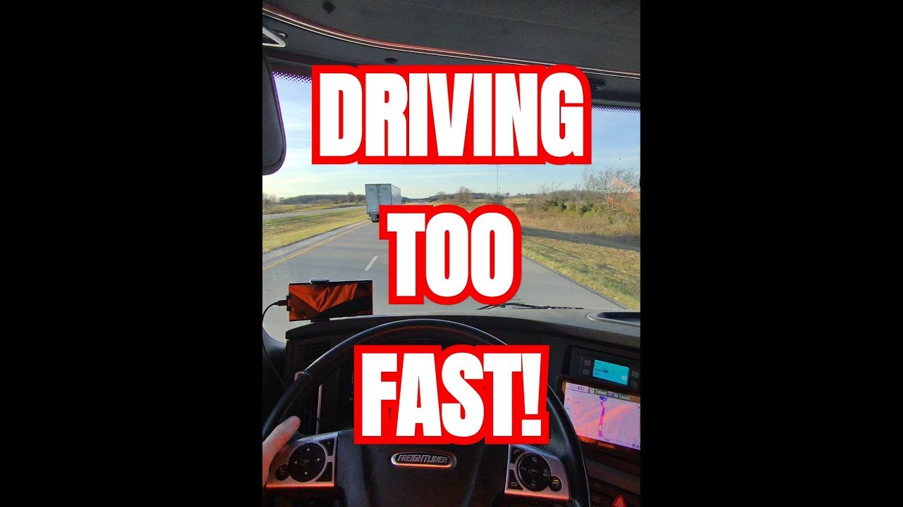 Another Big Rig caught driving too fast, and now they are unemployed and soon to be homeless.