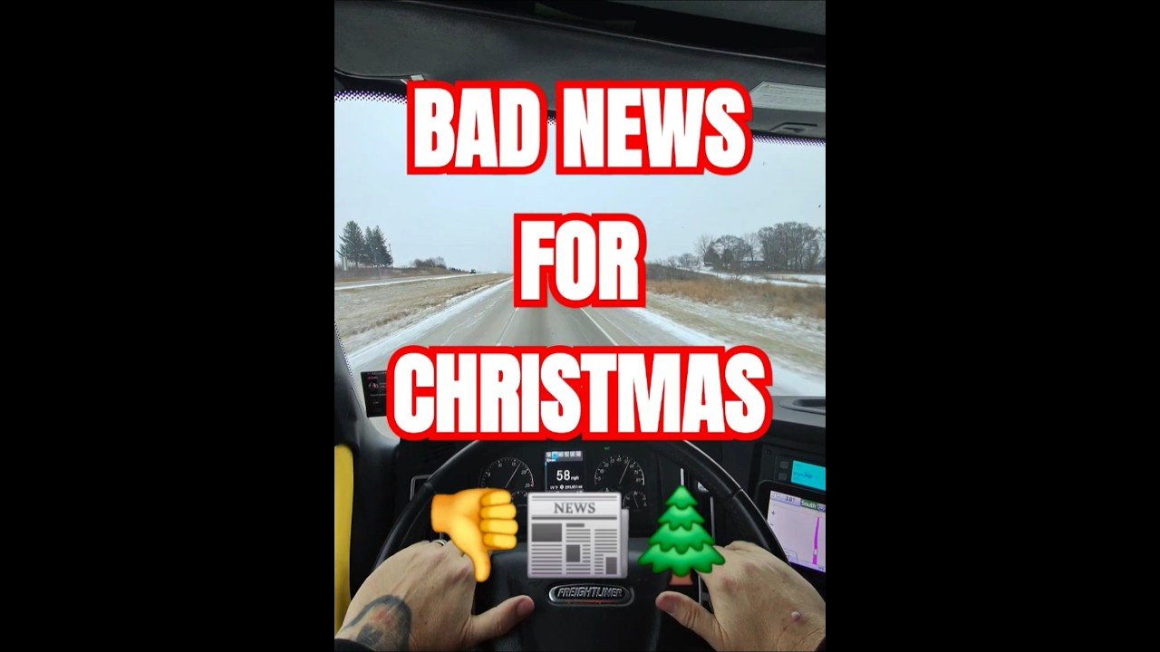 BAD NEWS FOR CHRISTMAS IS NEVER WHAT WE WANT TO GET, BUT TODAY WILL BE BAD FOR THESE DRIVERS
