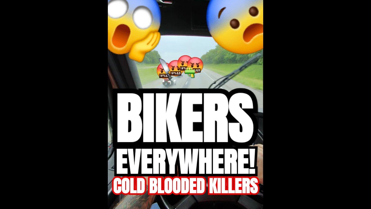 BIKERS TAKE OVER HIGHWAYS! The scariest thing that can happen on a road trip.