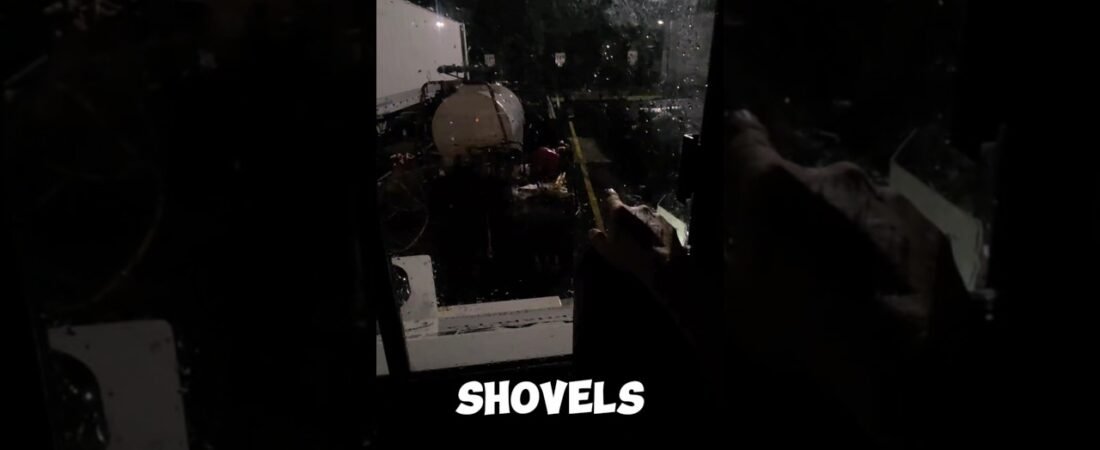 BIOHAZARD PEOPLE ARE HERE TO CLEAN UP THE BODIES OF PEOPLE IN THE TRAILERS THAT DIDN’T SURVIVE.