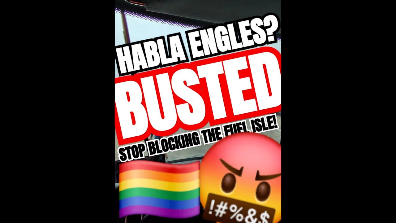 BUSTED BLOCKING FUEL ISLE! They will never learn.