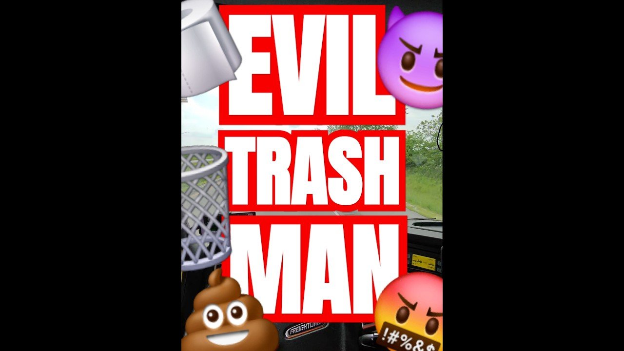BUSTED! 🛑 EVIL TRASH MAN DROPPING GARBAGE EVERYWHERE.