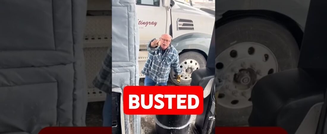 BUSTED Sleeping at the fuel pump again. This driver got ANGRY!