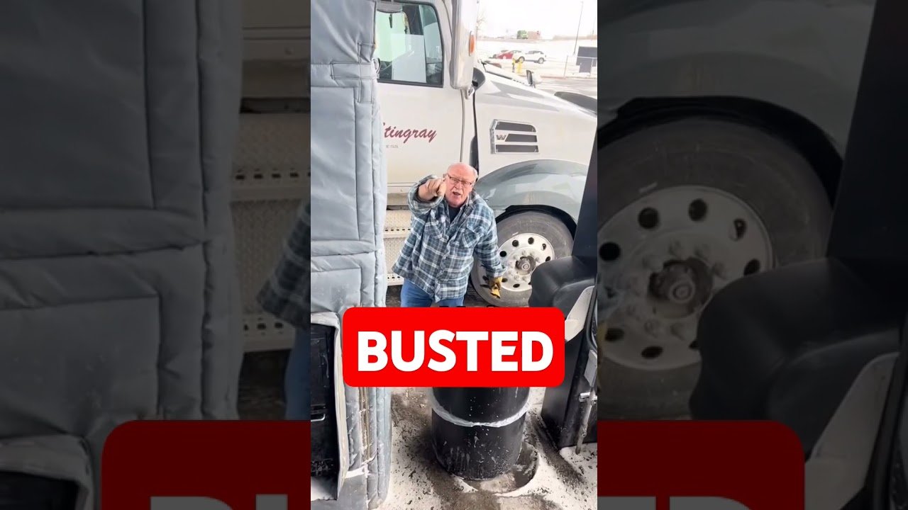 BUSTED Sleeping at the fuel pump again. This driver got ANGRY!