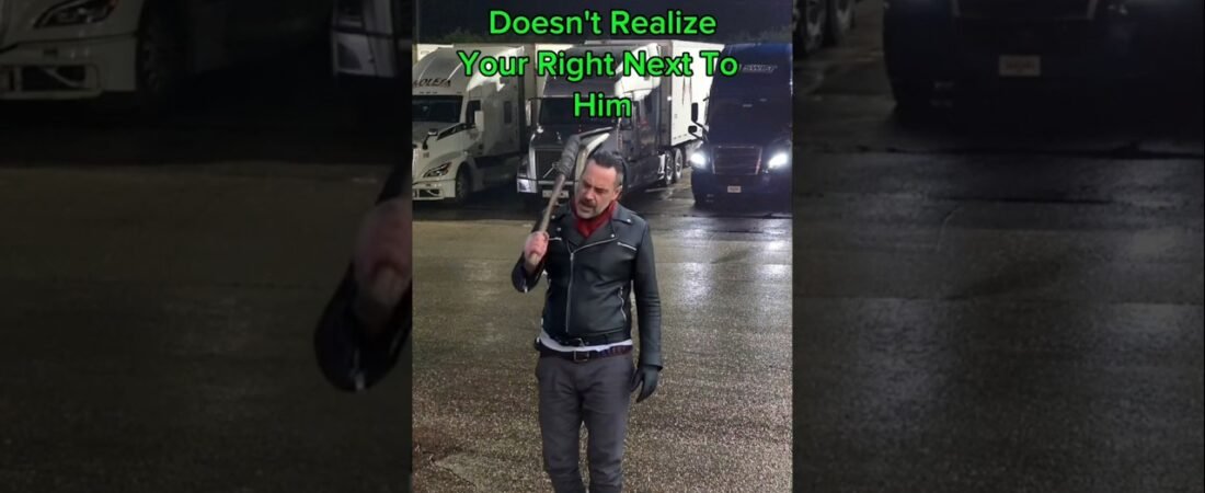 BUSTED TALKING TRASH ON THE CB RADIO AT RHW TRUCK STOP.