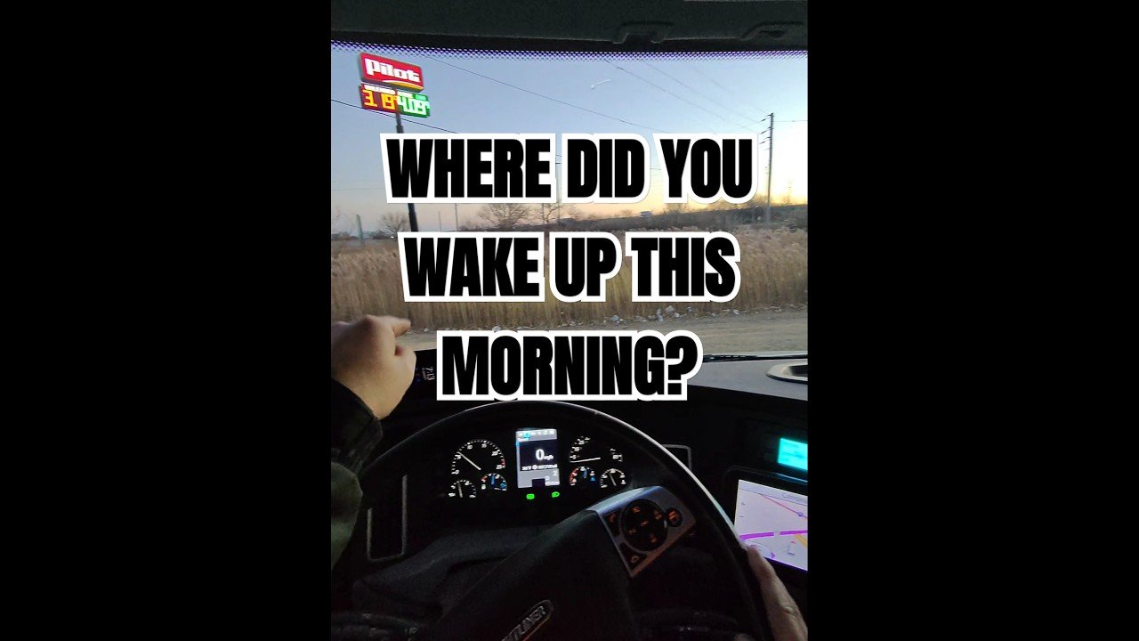 Beautiful Morning View at the Truck Stop. Where’d you wake up this morning?