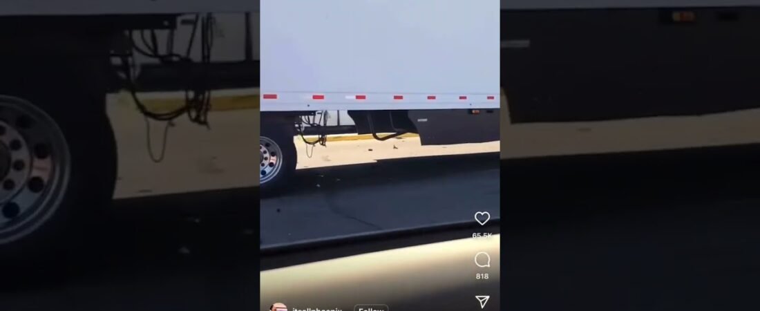 Big Rigs STOP harder than you think. Never underestimate. Leave MORE room between you and him