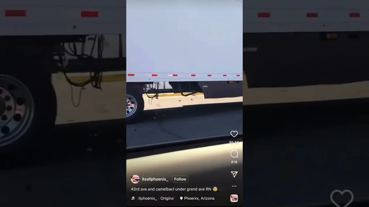 Big Rigs STOP harder than you think. Never underestimate. Leave MORE room between you and him