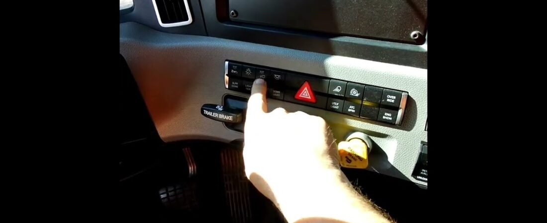 Brand New Button FOR THE LADIES in Trucking! Freightliner thought of everyone!