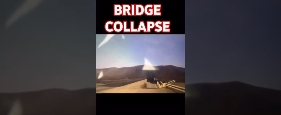 Bridge Collapsed and swallowed an entire Big Rig in a split second. You don’t want to miss this one.