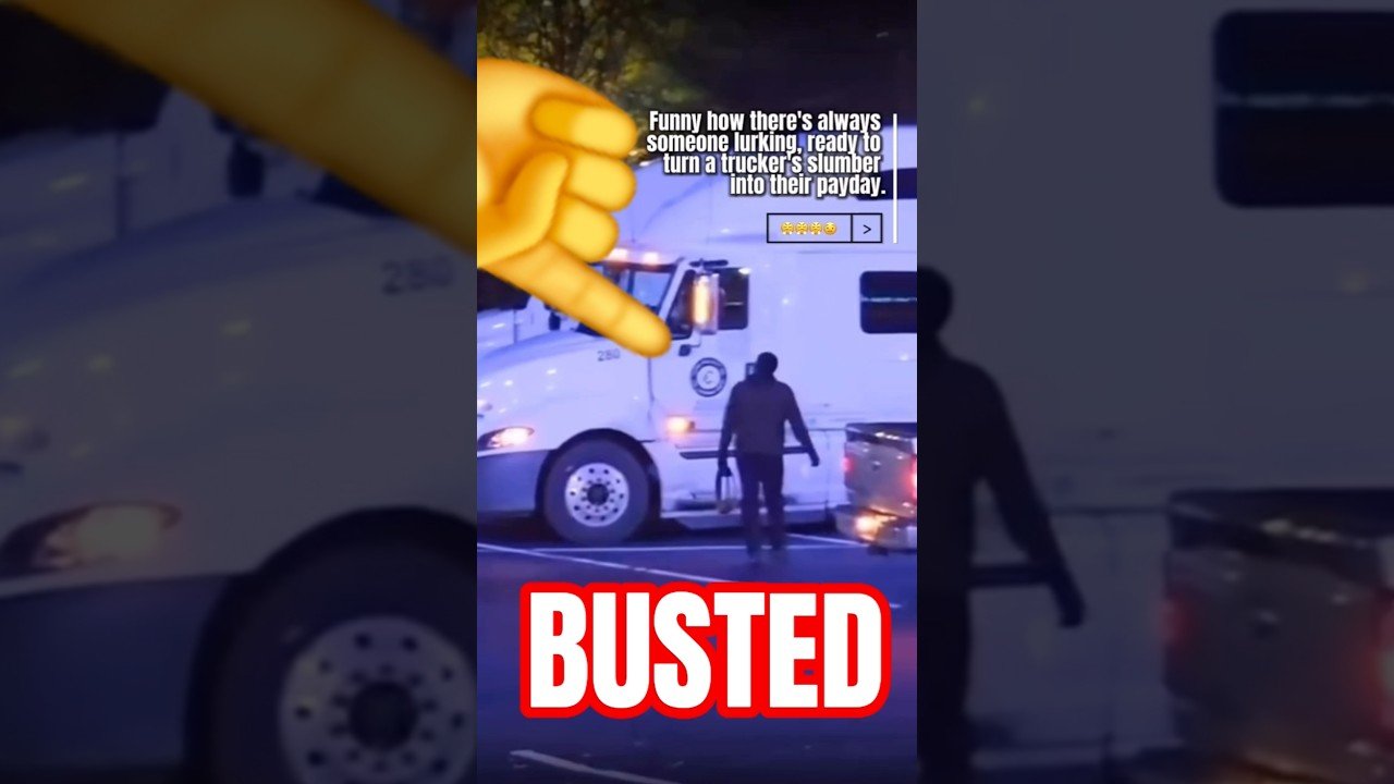 CAUGHT RED HANDED! MAN BUSTED ON CAMERA FOR EXTORTION ON A SLEEPING TRUCK DRIVER.