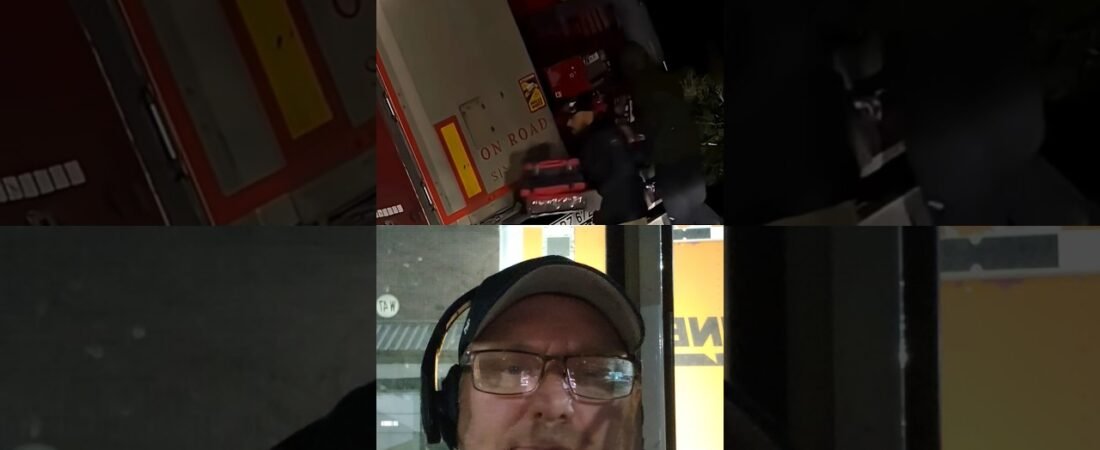 CAUGHT STEALING FREIGHT FROM SLEEPING TRUCKER AT THE TRUCK STOP.