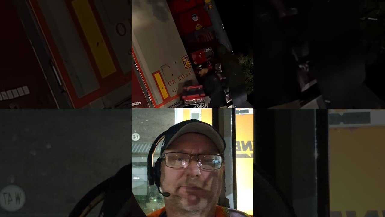 CAUGHT STEALING FREIGHT FROM SLEEPING TRUCKER AT THE TRUCK STOP.