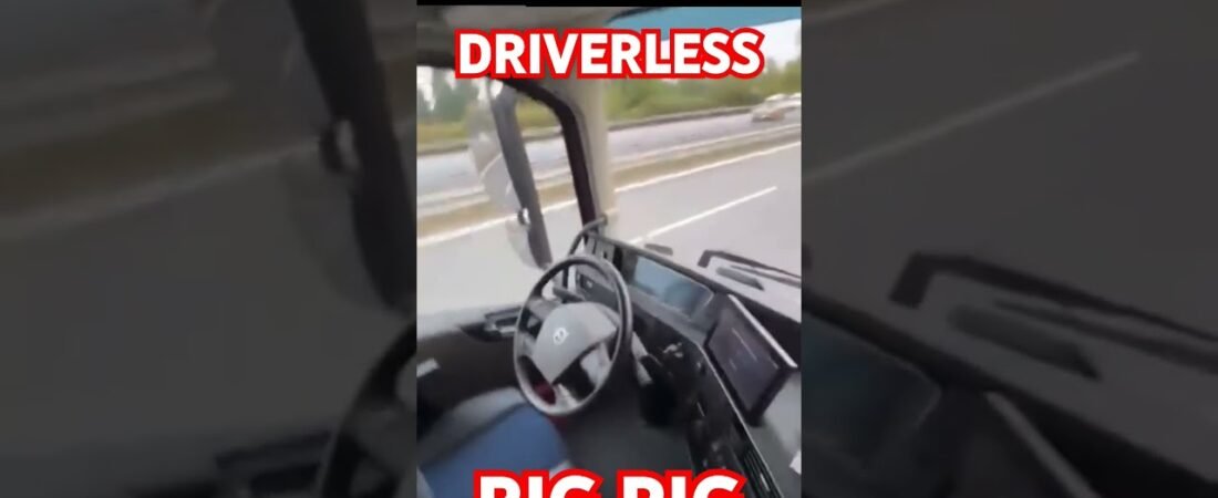 CHECK OUT MY NEW DRIVERLESS SEMI TRUCK BIG RIG 18 WHEELER! Want to take a ride with me?