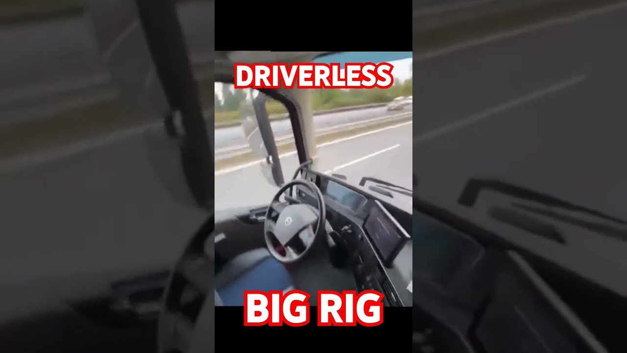 CHECK OUT MY NEW DRIVERLESS SEMI TRUCK BIG RIG 18 WHEELER! Want to take a ride with me?
