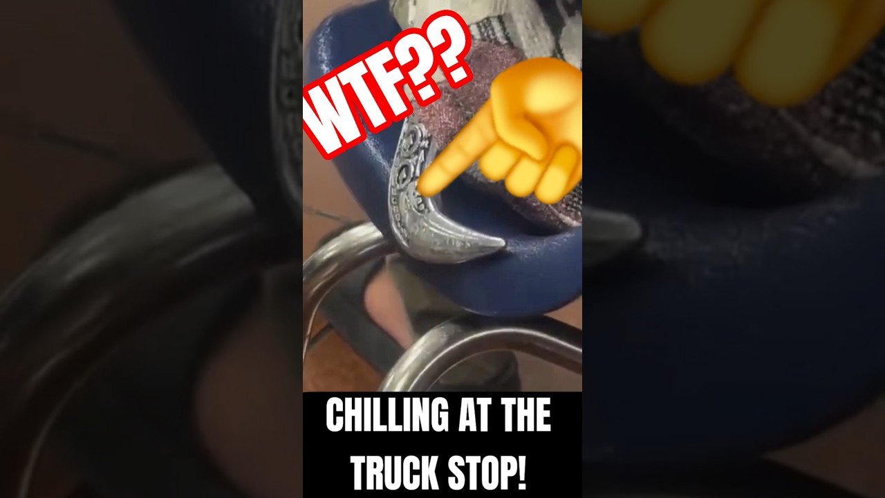 CHILLING AT THE TRUCK STOP AND I SPOT THIS GUY.