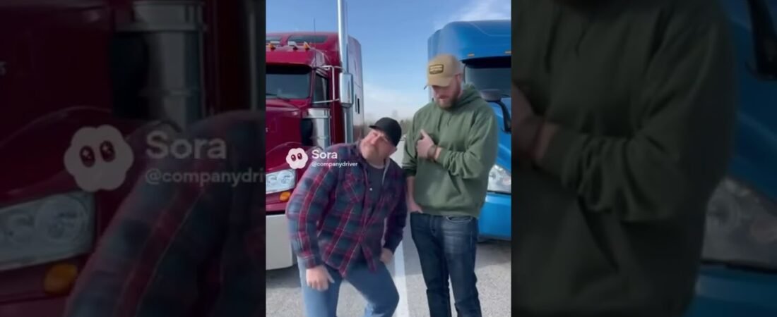 CHROME PIPES LIKE THIS DONT FIT IN A DOLLHOUSE! Truckers battle for a parking spot.