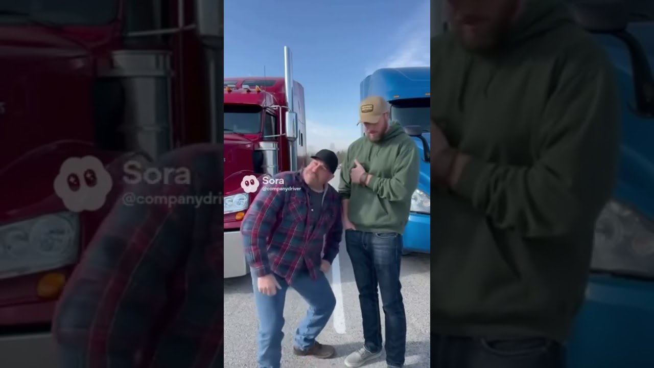 CHROME PIPES LIKE THIS DONT FIT IN A DOLLHOUSE! Truckers battle for a parking spot.